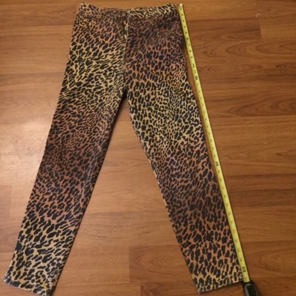 ⚜RARE⚜Vintage High Waisted Leopard Skinny Jeans - Picture 4 of 7